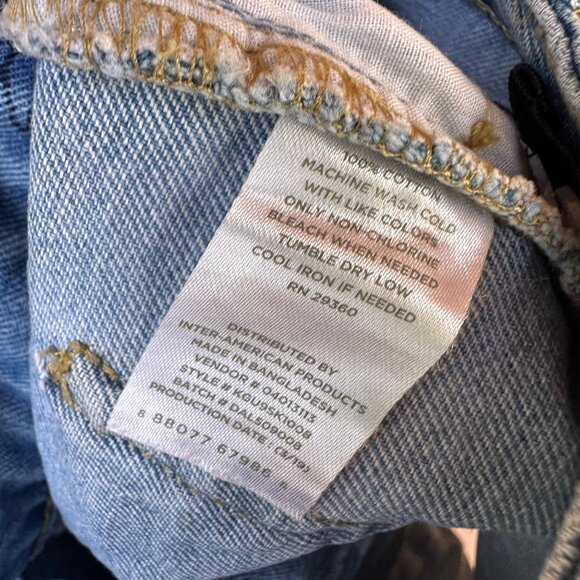 Dip Denim Adjustable Waist Skirt M (8-10) Girls Blue With Printed Graphics & Dis - Picture 9 of 14